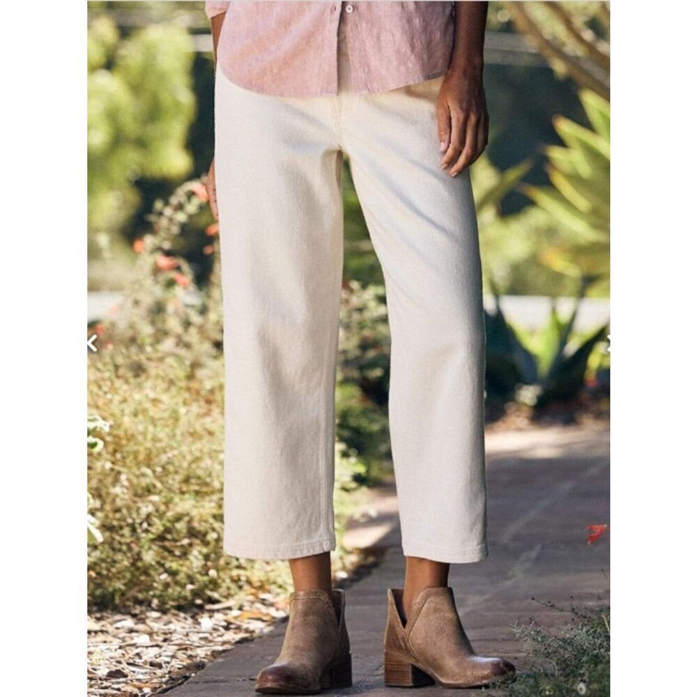 EUC Carbon2Cobalt Costa Crop Jeans in Natural in Size 6